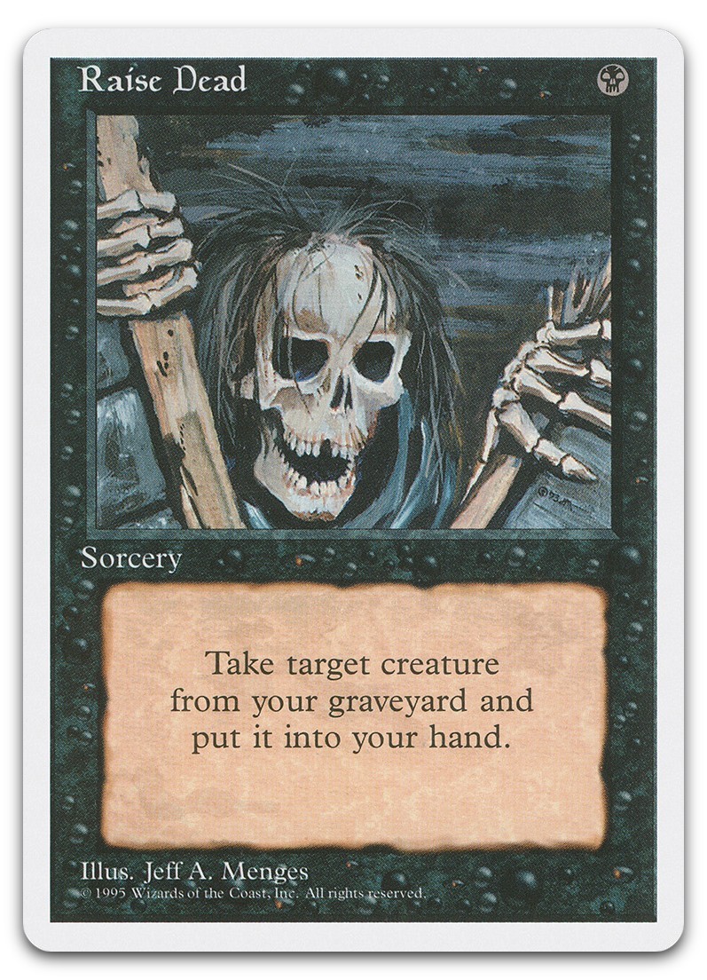 Raise Dead (LP) Fourth Edition 4ED Magic MTG