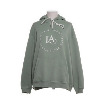 H&M, Kapuzenpullover, Größe: L, Grün, Baumwolle/Polyester, Print, Sweat #EdI