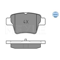 Meyle BremsbeläGe Bremsbelegsatz Hinten FüR Peugeot 207 CC 307 CitroëN C4