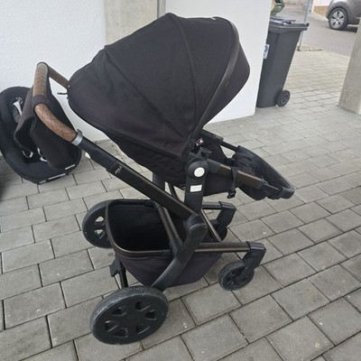 Joolz Kombikinderwagen & Sportwagen schwarz, faltbar, Kinderwagenaufsatz