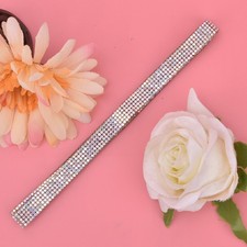 .5 Rows 1m Rhinestone Trim Ribbon Hot Fix Crystal Chain Trim Garment Accessories