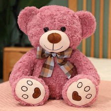 50Cm High Quality Classic Pink Teddy Bear Plush Toys Cute Bow Tie Bear Soft Toy