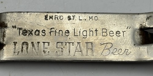 Vintage Texas Fine Light Beer Lone Star Beer Advertising Can Bottle Opener - Picture 2 of 6