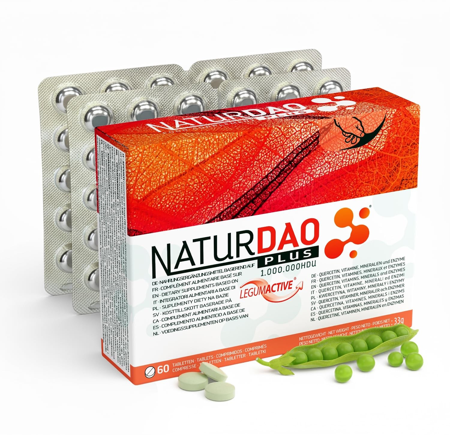 Naturdao Plus Integratore DAO 300 HDU - Digestione Istamina Vegan