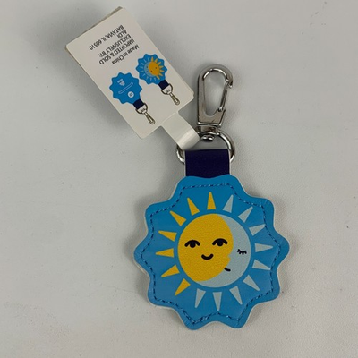 #ad ALDI Quarter Slot Sun Moon Celestial Shaped Key Fob Chain Ring Tag Holder NEW $7.99