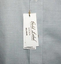 Roundtree Yorke Gold Label Perfect Performance Non Iron Shirt Green BIG 2X NWT