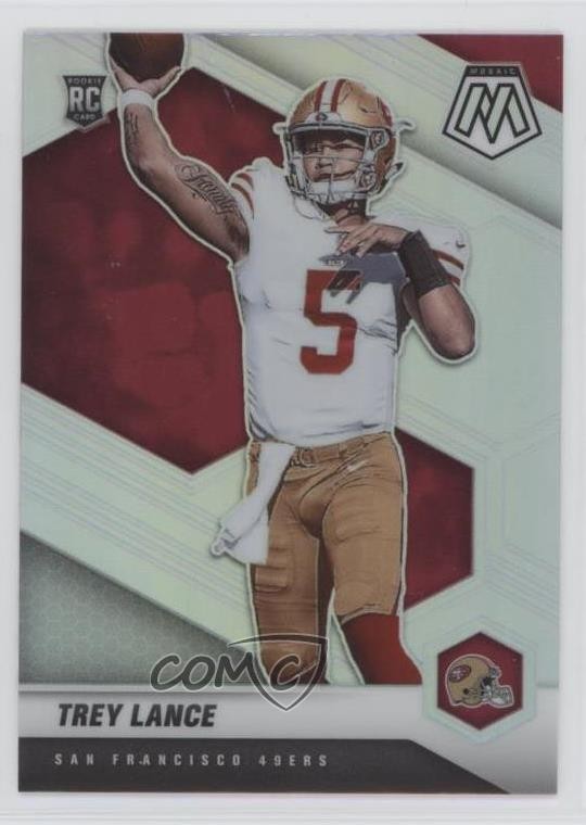 2021 Panini Mosaic Rookie Variations Silver Prizm Trey Lance #303-V RC 0f76