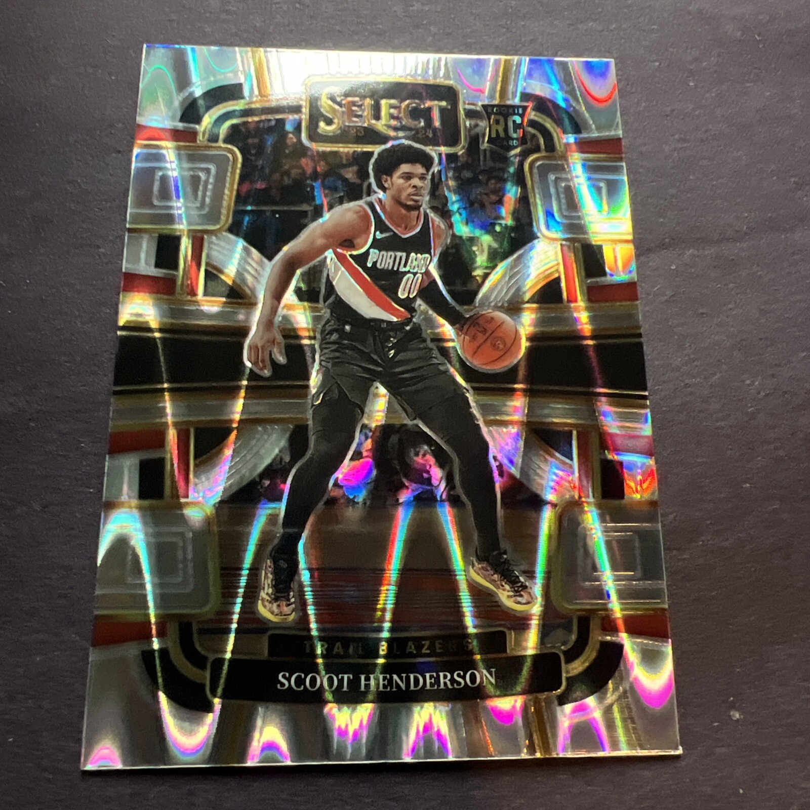 SCOOT HENDERSON 2023-24 Panini Select Concourse #77 Tectonic Prizm Rookie RC