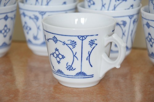 1x Tasse Jäger Eisenberg SAKS Original Blau Export Strohblume GDR Porzellan DDR - Bild 3 von 12
