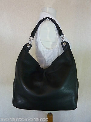 NWT Furla Classic Onyx Black Pebbled Leather Raffaella Hobo NWT Furla Classic Onyx Black Pebbled Leather Raffaella Hobo