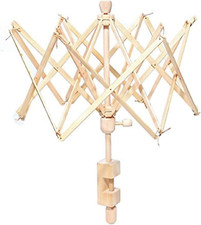 Wooden Umbrella Swift Yarn Winder - Knitting Umbrella 24" Swift Yarn Winder Hold
