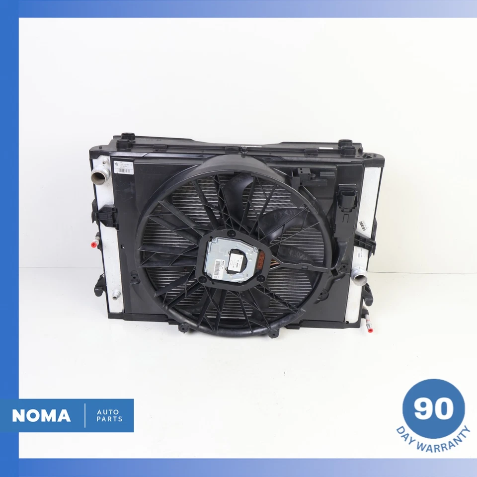 02-05 BMW E66 745Li motor refrigeração radiador direção condensador CA com ventilador fabricante de equipamento original - Imagem 2 de 4
