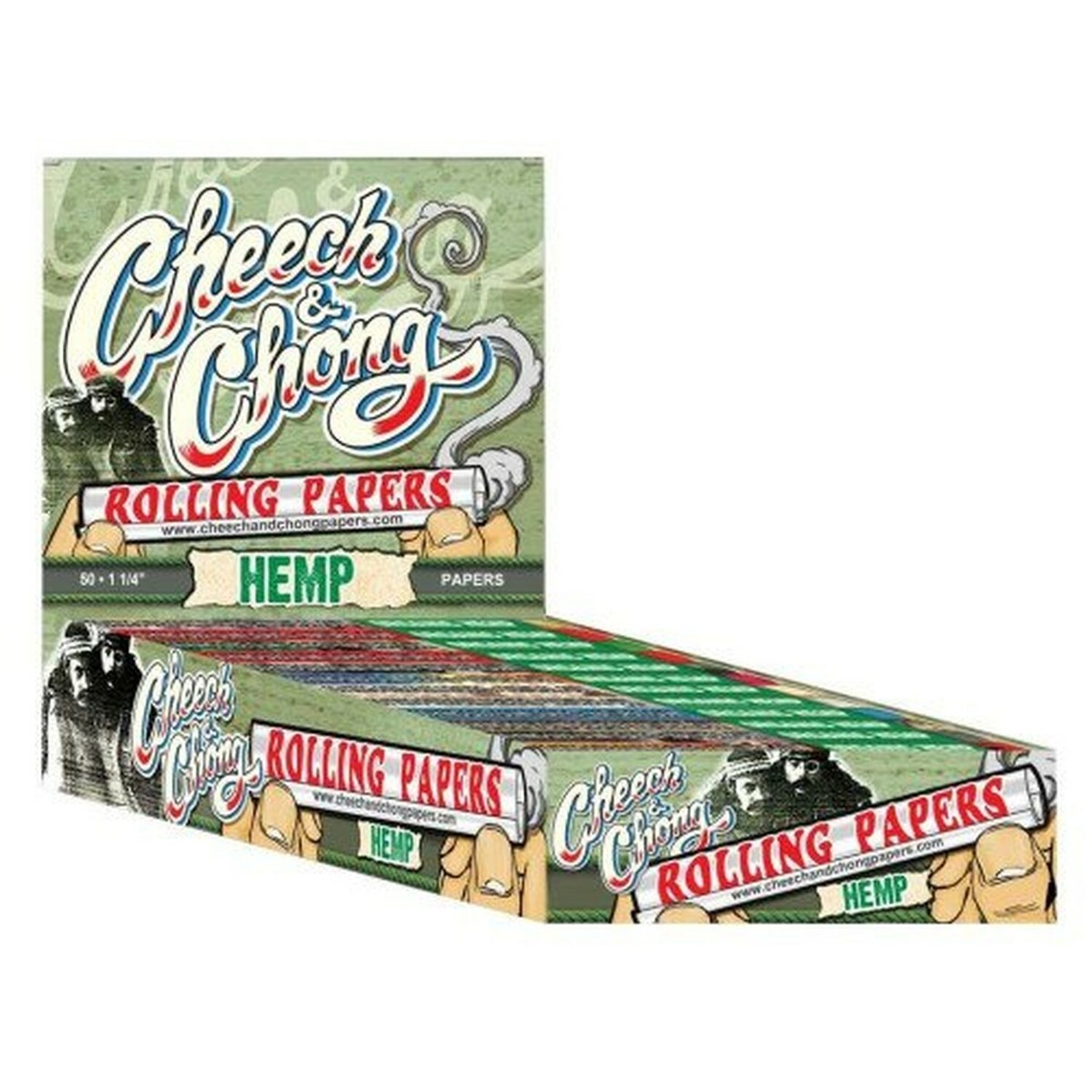 cheech and chong cigarettes Cheech and Chong Cigarette Rolling Papers Hemp! Size 1.25 - 25 Packs!