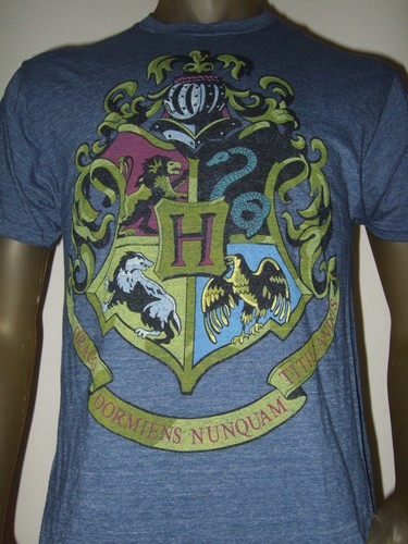 Men's M-L Blue Harry Potter Hogwarts 
