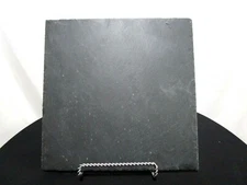 Crate & Barrel 12" Square Black Slate Cheese Board (Chalk Legible)