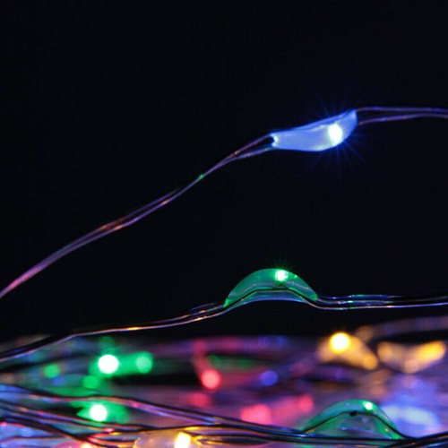 66FT USB copper wire color light string 5V RGB 200 light whit remote control - Picture 7 of 7