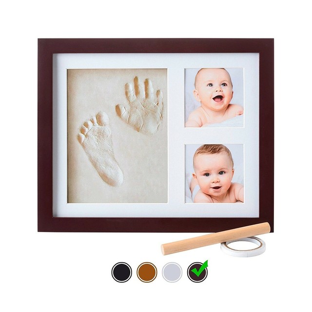 little hippo baby footprint and handprint kit