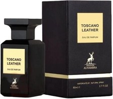 Toscano leather EDP Perfume By Maison Alhambra 80 ML /2.7 Oz Super Amazing Rich.