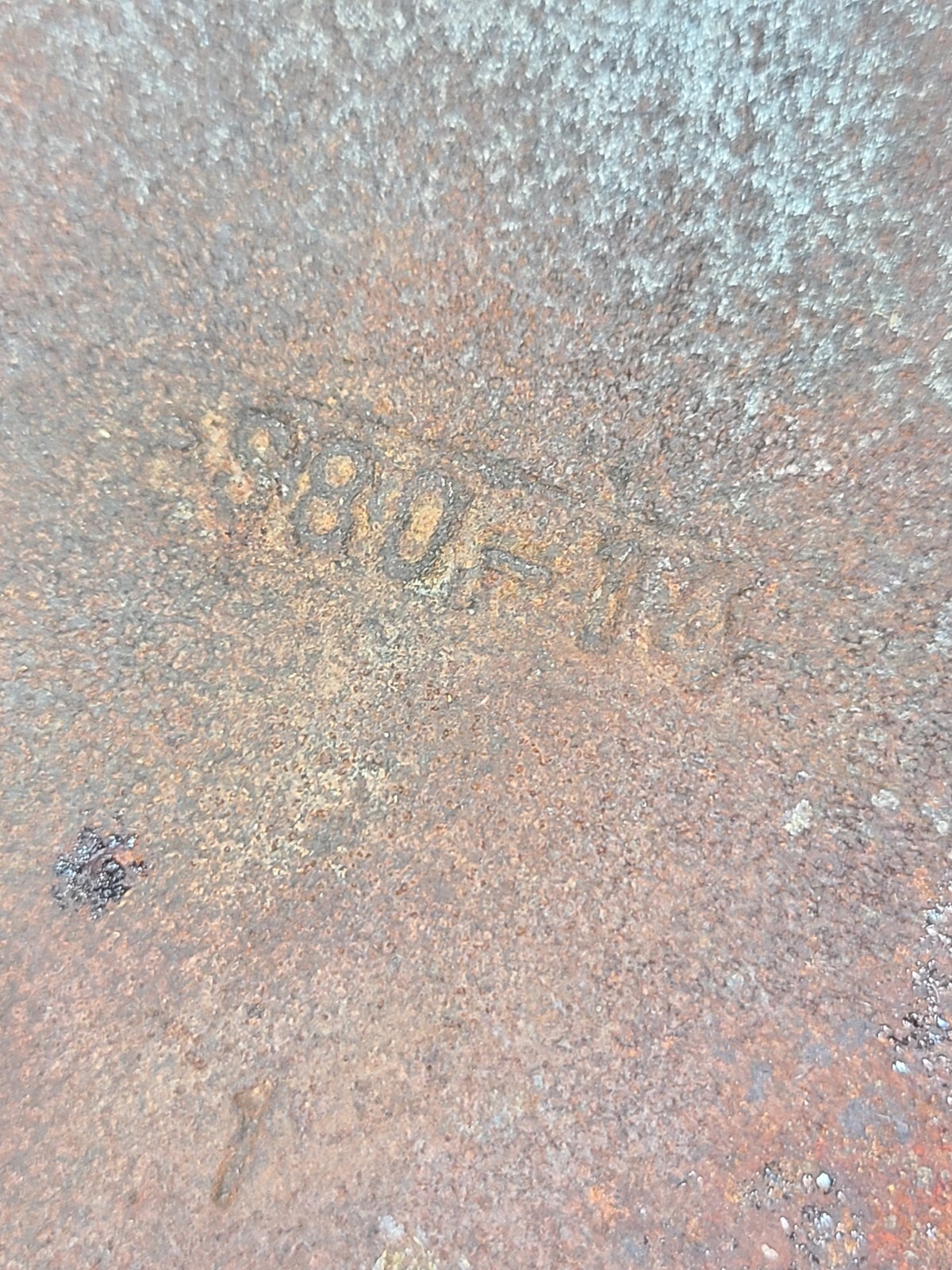 Vintage Cast Iron Griddle w/ AntiWarp Bars S8014 G Heavy Duty 22 x 12