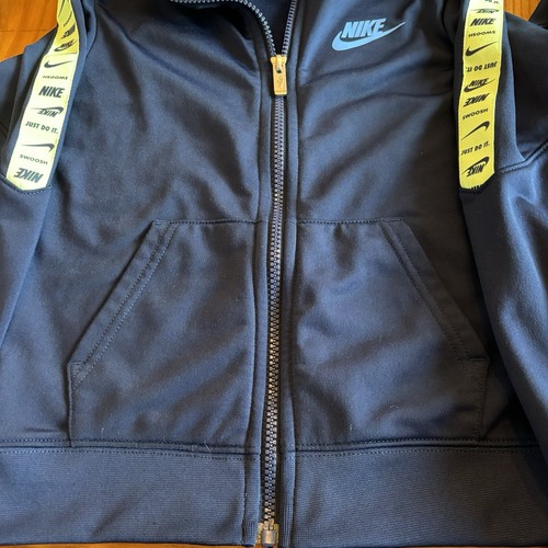Nike Track Suit 2 Piece Set Boys Youth Large 6-7Yrs Navy Blue Jacket Pants Sport - Picture 4 of 9