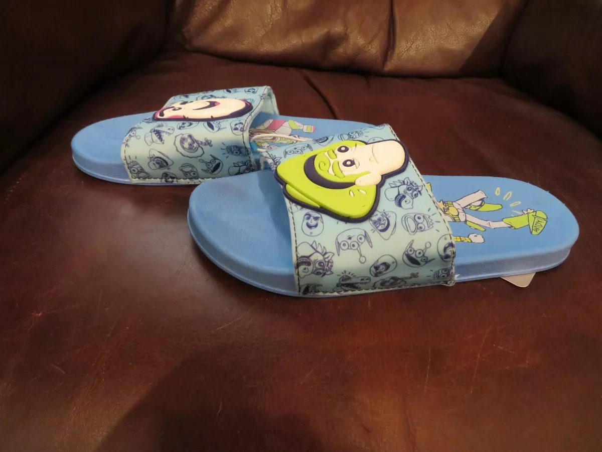 NWT Toddler Boys Blue Green Disney Toy Story Sandals 11 12