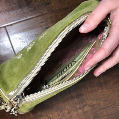 Juicy Couture Y2K Green Velour Scottie Dog Barrel Tootsie Juicy Couture Y2K Green Velour Scottie Dog Barrel Tootsie