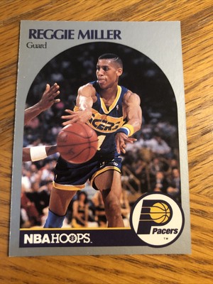Reggie Miller - 1990-91 NBA Hoops #135 - Indiana Pacers Baseball 