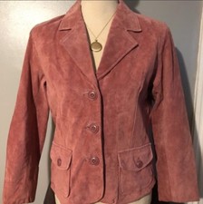 Motto Your Style Mantra Pink Leather Jacket Sz Xs