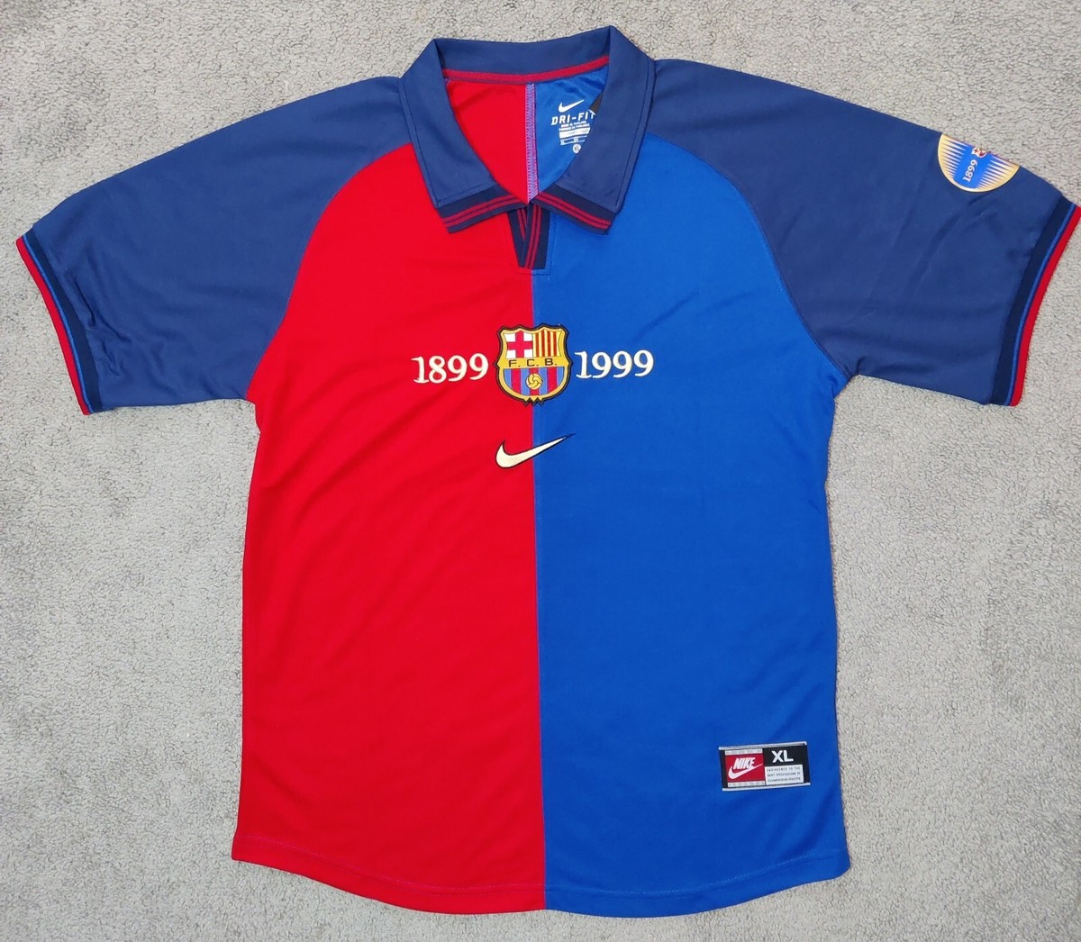 正規品 FCバルセロナ 1999年記念シャツ 99-00 GUARDIO FC Barcelona 1999/2000 Home Guardiola Soccer Futbol Jersey