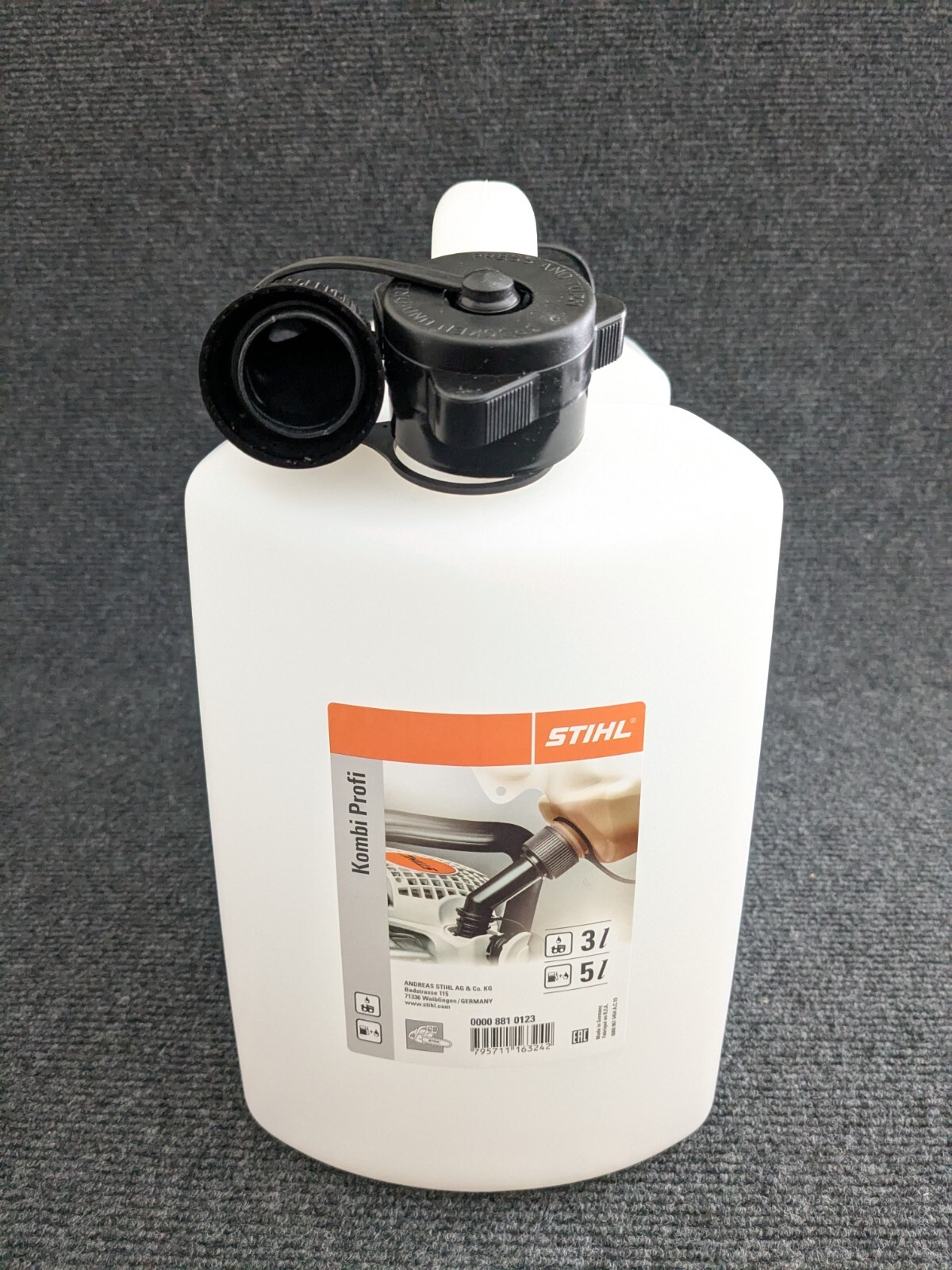 OEM STIHL  00008810123 Fuel & Bar Oil Combi Can - Clear