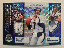 2020 Mosaic Flea Flicker Prizm Green #FF6 McCaffrey/Terrell Davis/Elway (J441)