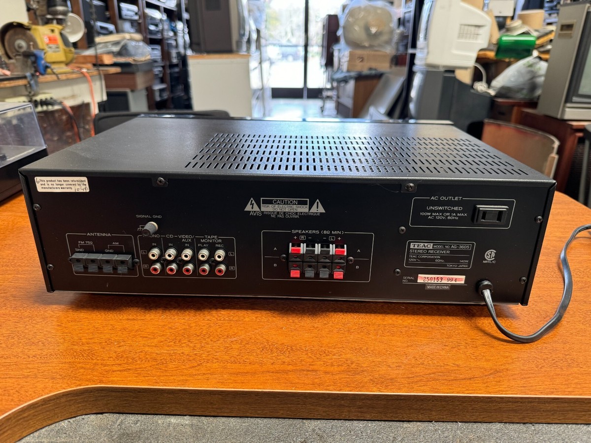 Vintage Teac AG-360 AM/FM Stereo Receiver - READ | eBay