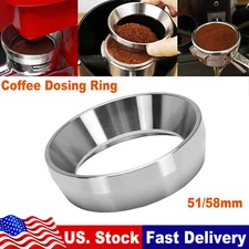 51/58mm Portafilter Dosing Funnel Coffee Dosing Ring Espresso Powder Ring Bowl