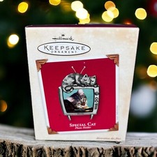 Hallmark Special Cat Photo Holder Christmas Ornament w/Box 2003