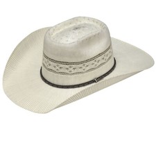 Twister Men's Ivory Grey Bangora Straw Cowboy Hat T71666