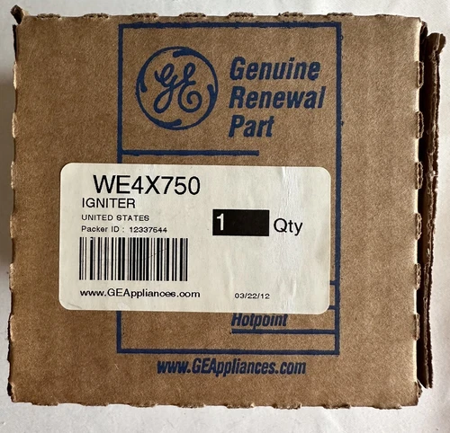 Genuine OEM GE Dryer Burner Igniter WE4X750