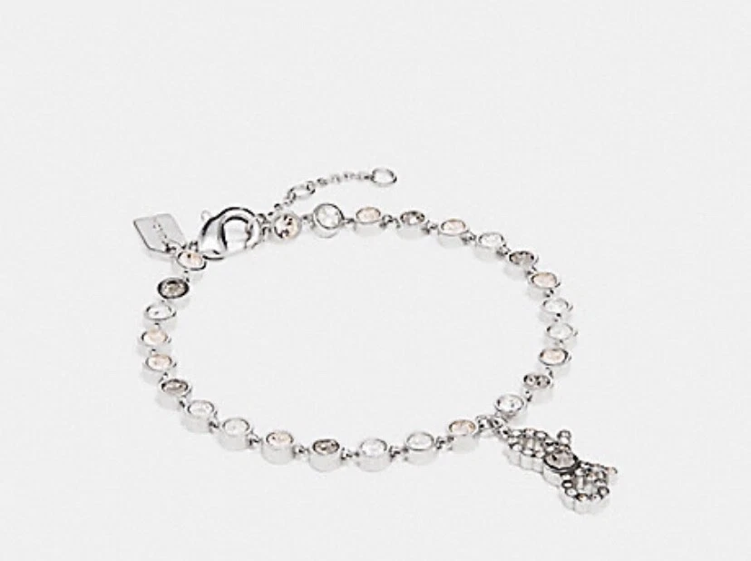 Brand New Authentic Coach Bow Silver Bracelet