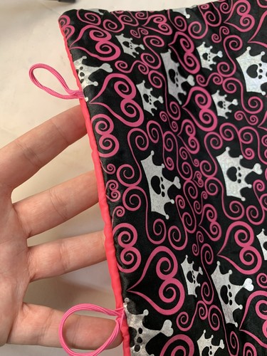 USA SHIP Build-A-Bear Black & Pink Sleeping Bag Bed Roll Princess Tiara Crown - Picture 3 of 6