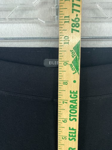 EILEEN FISHER Hose XS waschbar Stretch Krepp Bootcut Gummibund schwarz USA - Bild 7 von 10