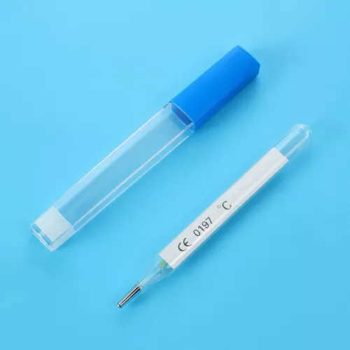 Medical Mercurial Glass Thermometer, Screen Clinical Large ScreenClinical - 1pc - Picture 4 of 8
