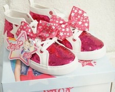 JoJo Siwa Girls High Top Pink Shoes Nickelodeon Show Sparkle Tie Dye Bow Size 4