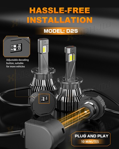 For Acura TSX 2004 2005 2006 2007 2008 Low beam D2S LED HID Headlights bulbs - Picture 9 of 11