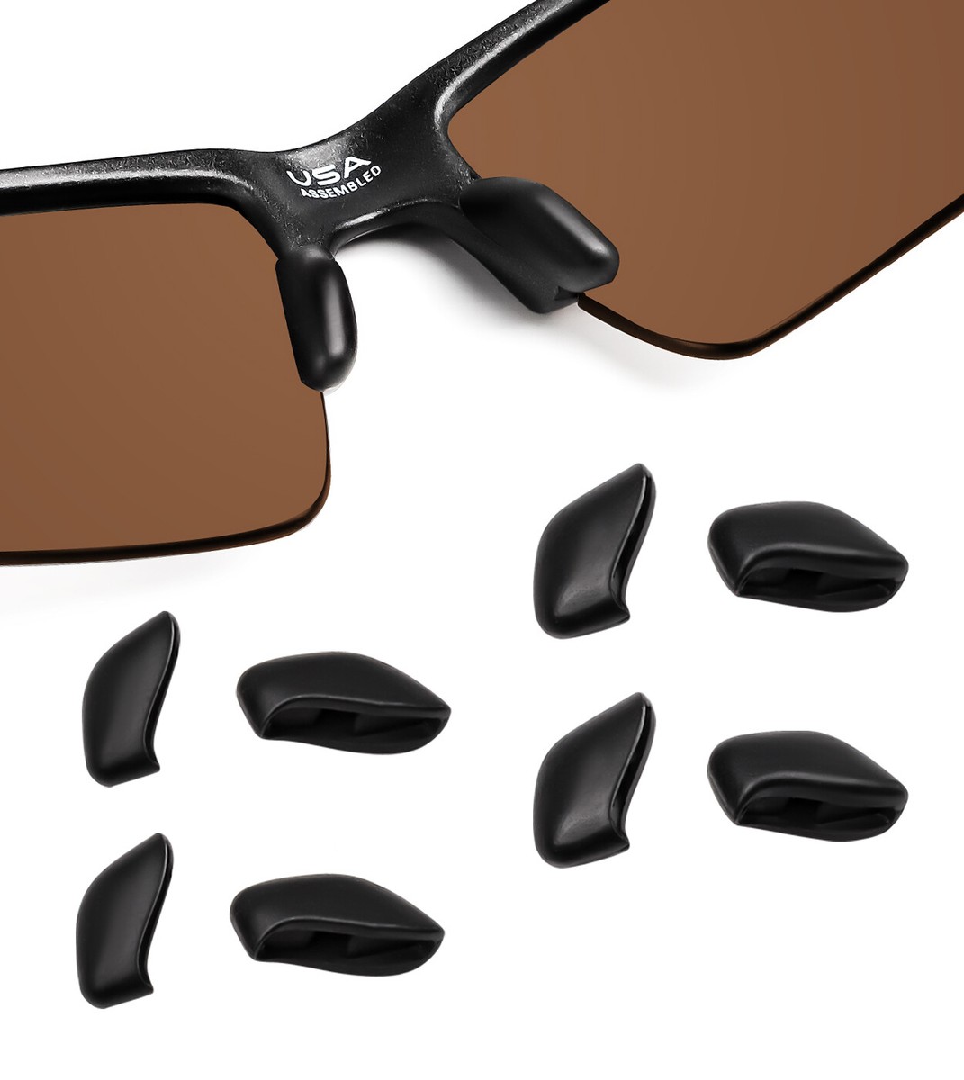 Black Replacement Nose Pads for Oakley Half Jacket Asian Fit Non-Slip Nose  Piece