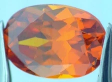 CUBIC ZIRCONIA MADERIA CITRINE COLOR 8 x 6 MM OVAL CUT 4 PIECE SET