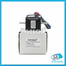 Nema 17 Dual Shaft Stepper Motor - 1.7 A, 0.59 N.m, 84 oz.in