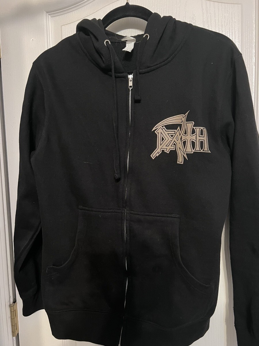 DEATH Band The Sound Of Perseverance Zip-Up Hoodie Small | eBay