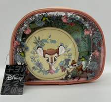 Disney Bambi Floral Cosmetic Bag 3-pc Travel Set NEW