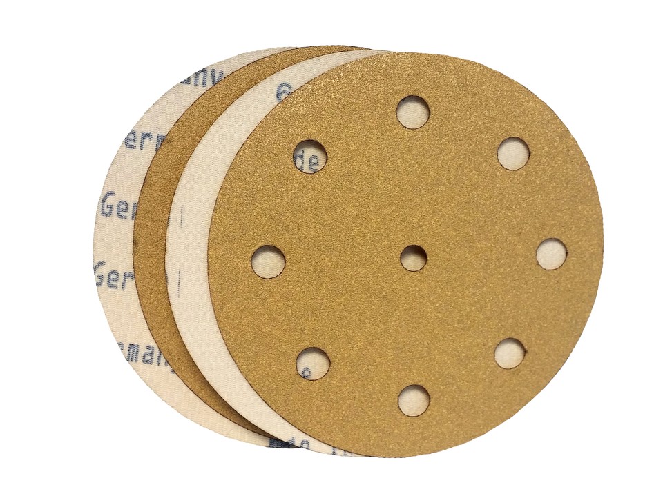 Serious Grit 5-Inch 8-Hole 150 Grit Heavy-Duty Sanding Discs - Hook