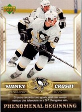 2005-06 -Sidney Crosby- Upper Deck Phenomenal Beginning Rookie Hockey Card #7