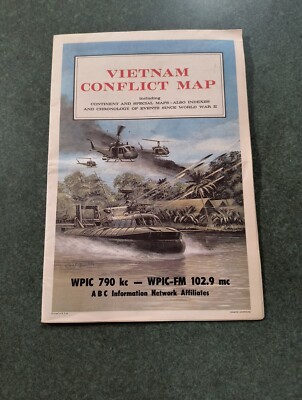 Hammond ''Vietnam Conflict Map'' 1960's